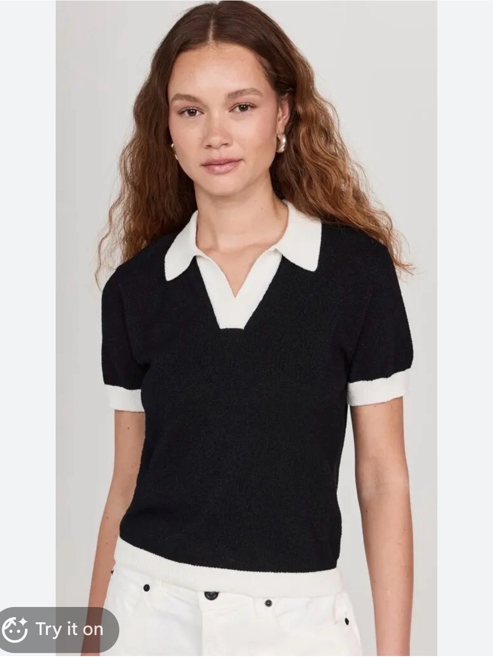 Rails womens Arya Black and White top size medium